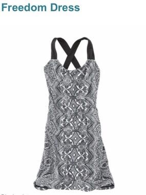 Title Nine Freedom Dress - Black Print